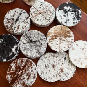 Cowhide Coasters